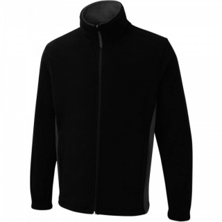 Uneek UC617 Two Tone Full Zip 100% Polyester Super Anti Pill Micro  Fleece Jacket 280gsm